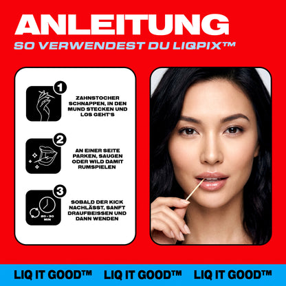 Anleitung zur Verwendung der LIQPIX Zahnstocher