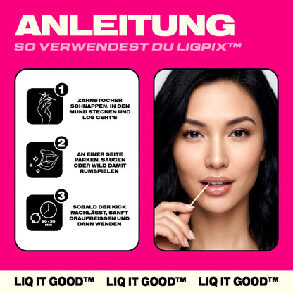 Anleitung zur Verwendung der LIQPIX Zahnstocher