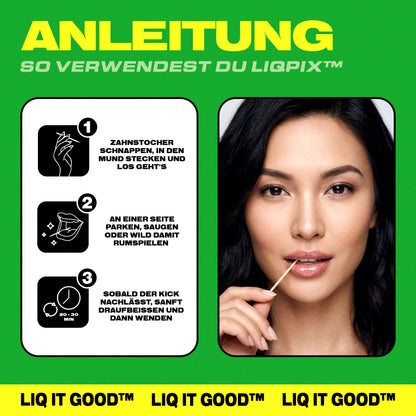 Anleitung zur Verwendung der LIQPIX Zahnstocher