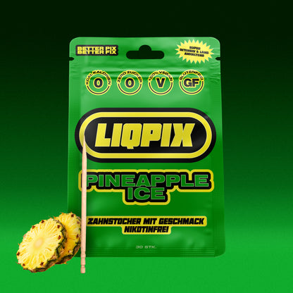 Liqpix Pineapple Ice Zahnstocher mit Geschmack - Produktverpackung