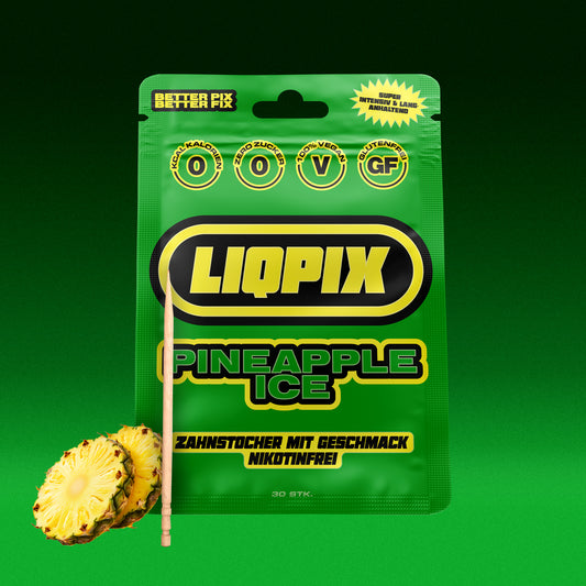 Liqpix Pineapple Ice Zahnstocher mit Geschmack - Produktverpackung